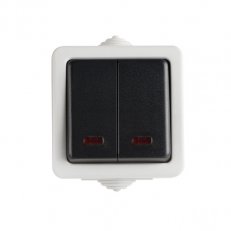 Spínač TEKNO č.6 s orientační LED 25354 Kanlux
