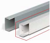 43006 - Žlab plastový bílý 120x40mm