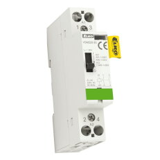 Instalační stykač s manuálním ovládáním 2x20A VSM220-11 24V AC ELKO EP