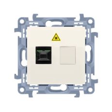 Světlovodná/optická zásuvka samostatná SC/APC krémová KONTAKT SIMON CGS1.01/41