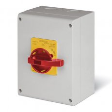 Průmyslový spínač ISOLATOR plastový 80A 2P IP65 emergency SCAME 590.EM8002