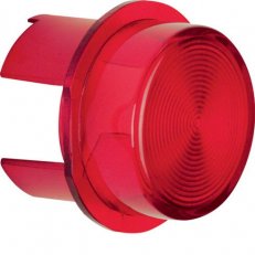 Kryt pro tlačítko/žárovku E10, příslušenství, červená transparentní BERKER 1281