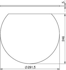 OBO 7407212 Výplňový díl FS R9 10 5