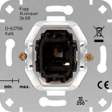 Vypínač 2P stojek ř. 2 10AX, 250V~ KOPP 503200004