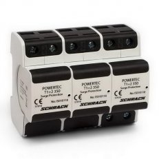 Svodič přepětí POWERTEC P 25kA+H,3+0 TNC-350V T1/2,modulový SCHRACK IS010231--