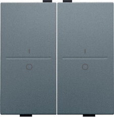 BUS/RF kolébka 2x1/2 IO-STEEL GREY COATED NIKO 220-00008