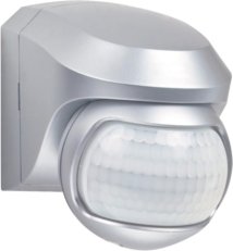 Detektor pohybu pro venkovní použití 30V AC, 200°, 12m, alu NIKO 351-03170