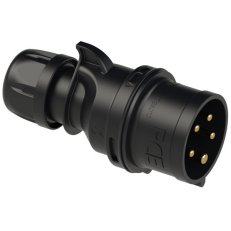 vidlice 5-pólová 32A/400V, 6h, IP44, černá MIDNIGHT PCE PC-025-6x