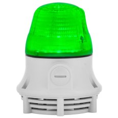 Svítidlo zábleskové se zvuk. signálem MICROLAMP X A 240V AC IP30 80dB M16 zelená