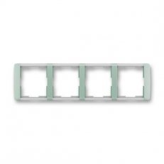 ELEMENT Čtyřrámeček vodorovný agáve/ledová bílá ABB 3901E-A00140 22