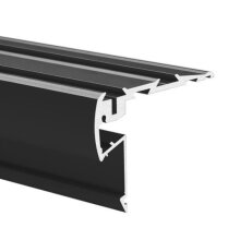 LED hliníkový profil KLUŚ STEPUS černá 1m /18038K7_1m/ ALUMIA A18038A07_1