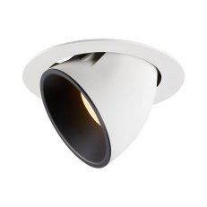 NUMINOS GIMBLE XL, zápustné stropní svítidlo bílé/černé 3000 K 40° SLV 1006059