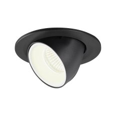 NUMINOS GIMBLE S, zápustné stropní svítidlo černé/bílé 4000 K 55° SLV 1005910