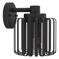 Nástěnné svítidlo SELINUS 1xE27 černá/čirá 40W IP65 EGLO 900672