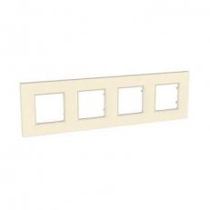 Unica Quadro Krycí rámeček čtyřnásobný, Pearl SCHNEIDER MGU4.708.35
