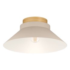 Stropní svítidlo MOHARRAS E27 písková/dřevo 1X40W IP20 EGLO 900736