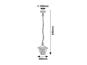 Závěsné svítidlo Paravento E27 1x40W černá RABALUX 7149