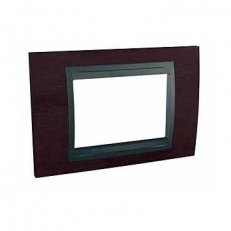 Unica Top Krycí rámeček trojmodulový, Wenge/Grafit SCHNEIDER MGU66.103.2M3