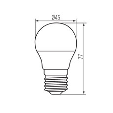 Světelný LED zdroj BILO 6,5W E27-NW (starý kód 23421 ), KANLUX 26768