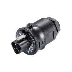 vidlice vestavná gesis RST, 3-pól, šroubové svorky, M16, černá