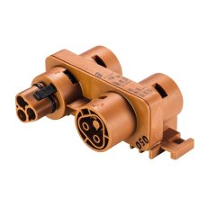 rozvodný blok gesis RST, 2-pól, 1/3, montážní otvory, hnědý