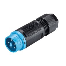 vidlice na kabel RST mini, 5-pól, sv. modrá/černá WIELAND 46.052.4553.9
