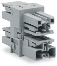 Rozdělovač s 3 výstupy 2pól. Kód. B šedá WAGO 770-1704