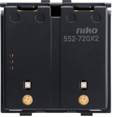 Bezdrátový spínač napájený baterií, dvojnásobný, Zigbee NIKO 552-72012