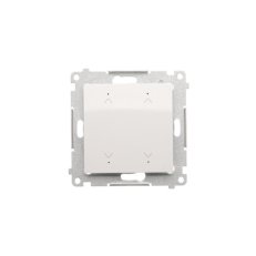 Ovladač žaluziový elektronický dvojnásobny, 6A, bílá KONTAKT SIMON DEZ2.01/11