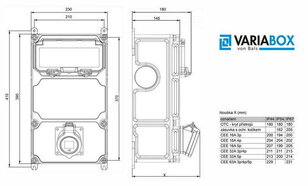 Zásuvková kombinace NG ENERGY VARIABOX SC 51 2796 VB.02