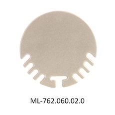 Koncovka pro ZP bez otvoru, stříbrná barva, 1 ks MCLED ML-762.060.02.0