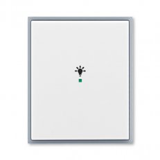 ABB Element Kryt 1násobný symbol osvětlení bílá/ledová šedá 6220E-A01001 04