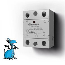 Polovidičové relé SSR, 1Z/25A, 24V DC, zc 24..660V AC FINDER 77.A1.9.024.8650