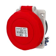 Zásuvka vestavná 24M331 IP66-67/400V/16A/5P 6h, šikmá 10°, mikrospínač SpeedPRO