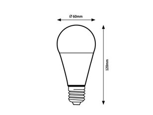 Světelný zdroj SMD LED, E27 A60, 7W, 1450lm, 4000K RABALUX 79084