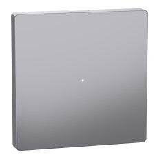 Klapka, Merten System D,  pro tlačítkový modul 1násobný, stainless steel, plast