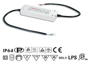 Napájecí zdroj pro LED 30W 48V 630mA MEAN WELL PLN-30-48