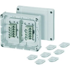 Kabelova rozvodka 1,5-2,5 mm2 3f, 4 mm2 1f., 2x 5pol. Svorky HENSEL DP 9222