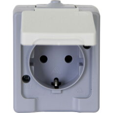 100648007 Surface mount, earthed socket