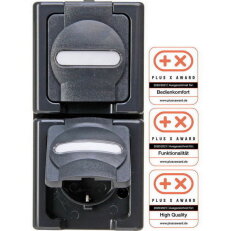 131415009 Surface mount, earthed socket