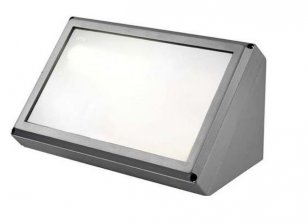 GRENADA nástěnná stříbrnošedá 230V E27 2x20W IP54 RENDL EST145