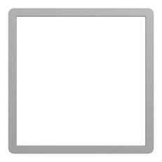 Dekorativní rámeček NOVÁ UNICA STUDIO OUTLINE Aluminium SCHNEIDER NU230030