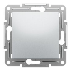 ASFORA Spínač jednopólový řazení 1, bezšroubový, alu SCHNEIDER EPH0100161