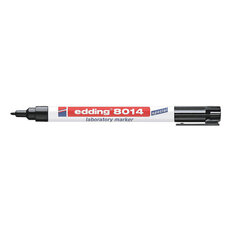 Permanentní pero s kulatým hrotem 1mm, popisovač na sklo EDDING 8014 černá