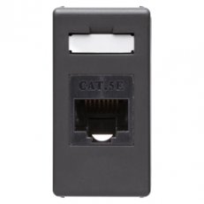Gewiss GW21271  Zásuvka datová RJ45 cat. 5e UTP, černá