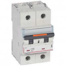 DX3 JISTIČ, 2 PÓLOVÝ, CHAR. C,50A 25KA LEGRAND 409773