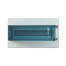 Nástěnná rozvodnice ABB IP65/18M, Mistral65 vč. N/PE, průhledná dvířka
