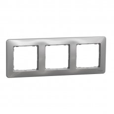 Sedna D/E Rámeček trojnásobný, Aluminium SCHNEIDER SDD313803