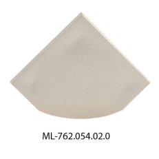 Koncovka pro RT bez otvoru, stříbrná barva, 1 ks MCLED ML-762.054.02.0