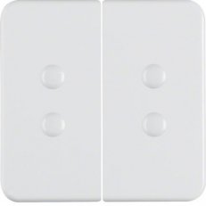 Kryt dělený, pojistný, wg Up IP44, bílá lesk BERKER 156509